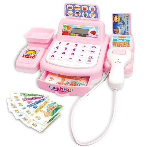 Kids electronic cash register - cash,