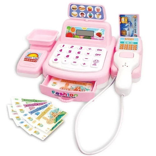 New cash register toy - cash,