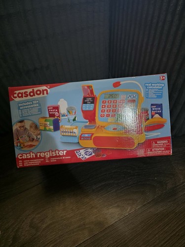 Cash register roleplay toy - cash,