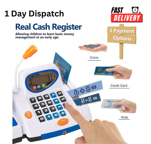 Kids cash register toy - register,