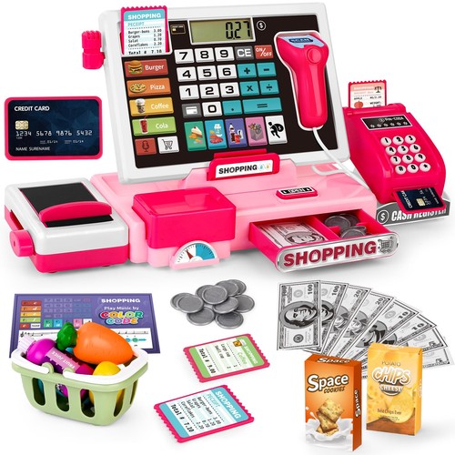 Toy till cash - till, with
