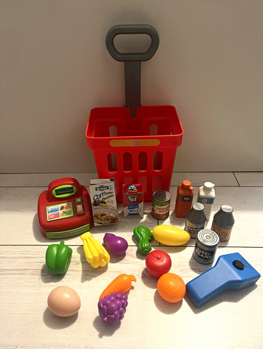 Toy shopping basket trolley - toy,