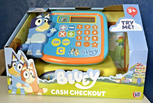 Bluey toy cash register - cash,
